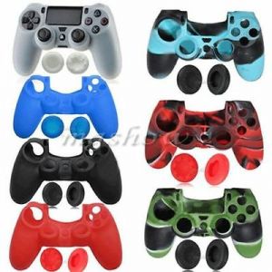  Silicone Rubber Soft Case Grip Cover Skin For Sony Playstation 4 PS4 Controller
