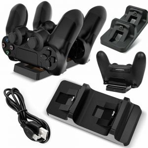 Best4U Console Accessories Charging Stand for Sony 4 Controllers