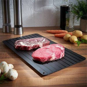 Kitchen Fast Defrosting Tray Non-Stick Thawing Plate